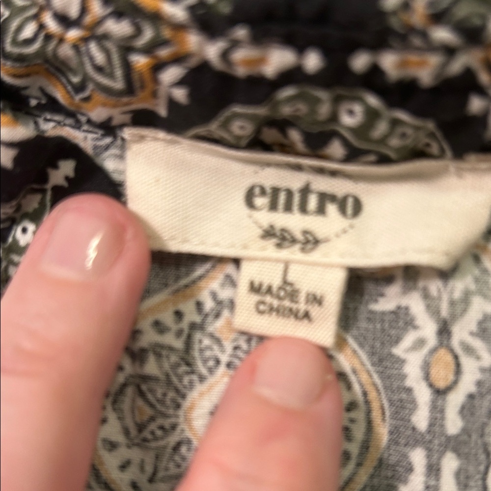 Entro Multicolor Patterned Dress - Picture 2 of 7